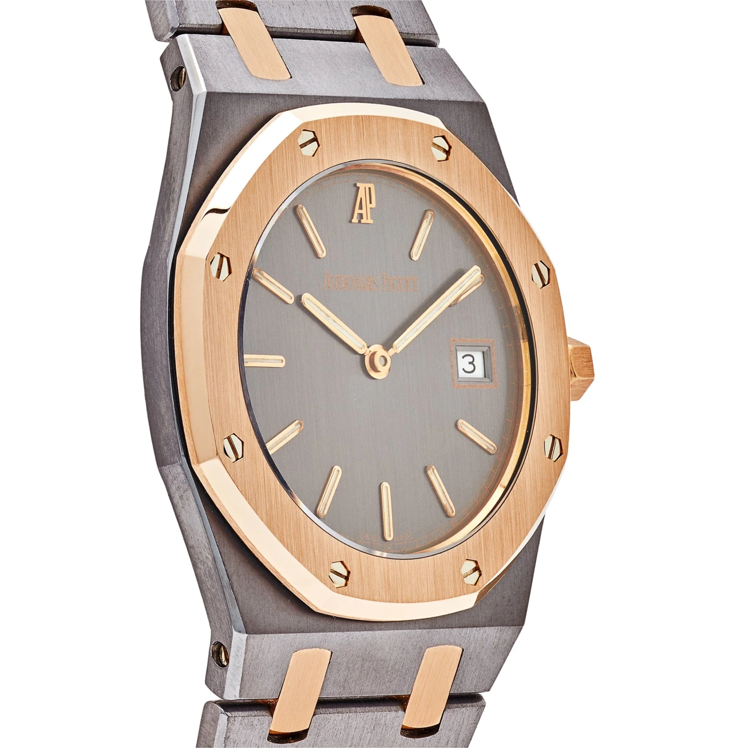 Audemars Piguet Audemars Piguet Royal Oak 56175TR.0.0789TR Two-Toned Tantalum Rose Gold Slate Dial (2000) 4 Audemars Piguet Audemars Piguet Royal Oak 56175TR.0.0789TR Two-Toned Tantalum Rose Gold Slate Dial (2000) - Image 4