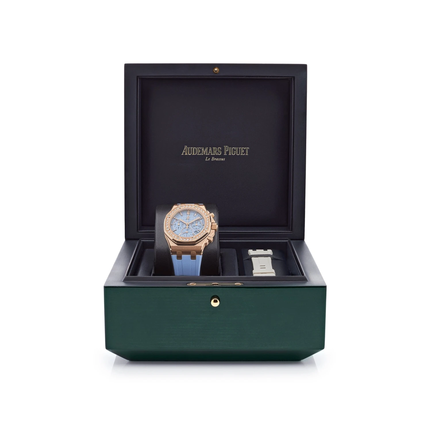 Audemars Piguet Audemars Piguet Royal Oak Offshore 26231OR.ZZ.A085CA.01 Chronograph Rose Gold Blue Dial Diamond Bezel (2023) 8 Audemars Piguet Audemars Piguet Royal Oak Offshore 26231OR.ZZ.A085CA.01 Chronograph Rose Gold Blue Dial Diamond Bezel (2023) - Image 8