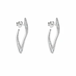 Jewels Aficionado Baguette And Pave Diamond Drop White Gold Earrings -Horaluxis Sales Store baguette and pave diamond drop white gold earrings wrist aficionado 40421016109300