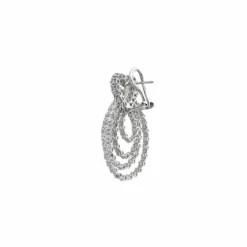 Jewels Aficionado Radiant Hearts Cascading White Gold Diamond Earrings 7 Jewels Aficionado Radiant Hearts Cascading White Gold Diamond Earrings -Horaluxis Sales Store baguette and pave diamond drop white gold earrings wrist aficionado 40859749155060