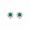 Bayco Bayco One-of-a-Kind Emerald And Diamond Stud Earrings
