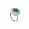 Bayco Bayco One-of-a-Kind Emerald Ring With Diamonds