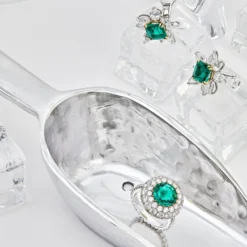 Bayco Bayco One-of-a-Kind Emerald Ring With Diamonds -Horaluxis Sales Store bayco round emerald ring bayco 40421299388660 scaled