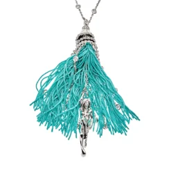Boucheron Boucheron Turquoise Pompon Necklace On Diamond By The Yard Chain -Horaluxis Sales Store boucheron pompon necklace on diamond by the yard chain boucheron 40260647321844
