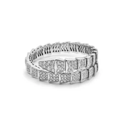 BVLGARI BVLGARI Serpenti One-Coil Bracelet White Gold Diamond 345215