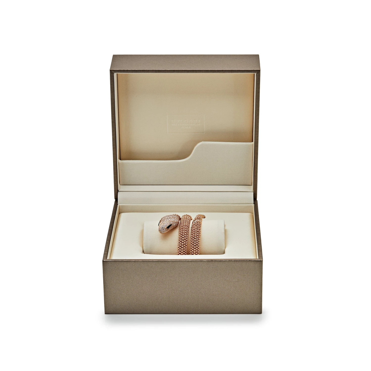 BVLGARI BVLGARI Serpenti Pallini Bracelet 358433 Rose Gold Pavé Diamonds Onyx 4 BVLGARI BVLGARI Serpenti Pallini Bracelet 358433 Rose Gold Pavé Diamonds Onyx - Image 4