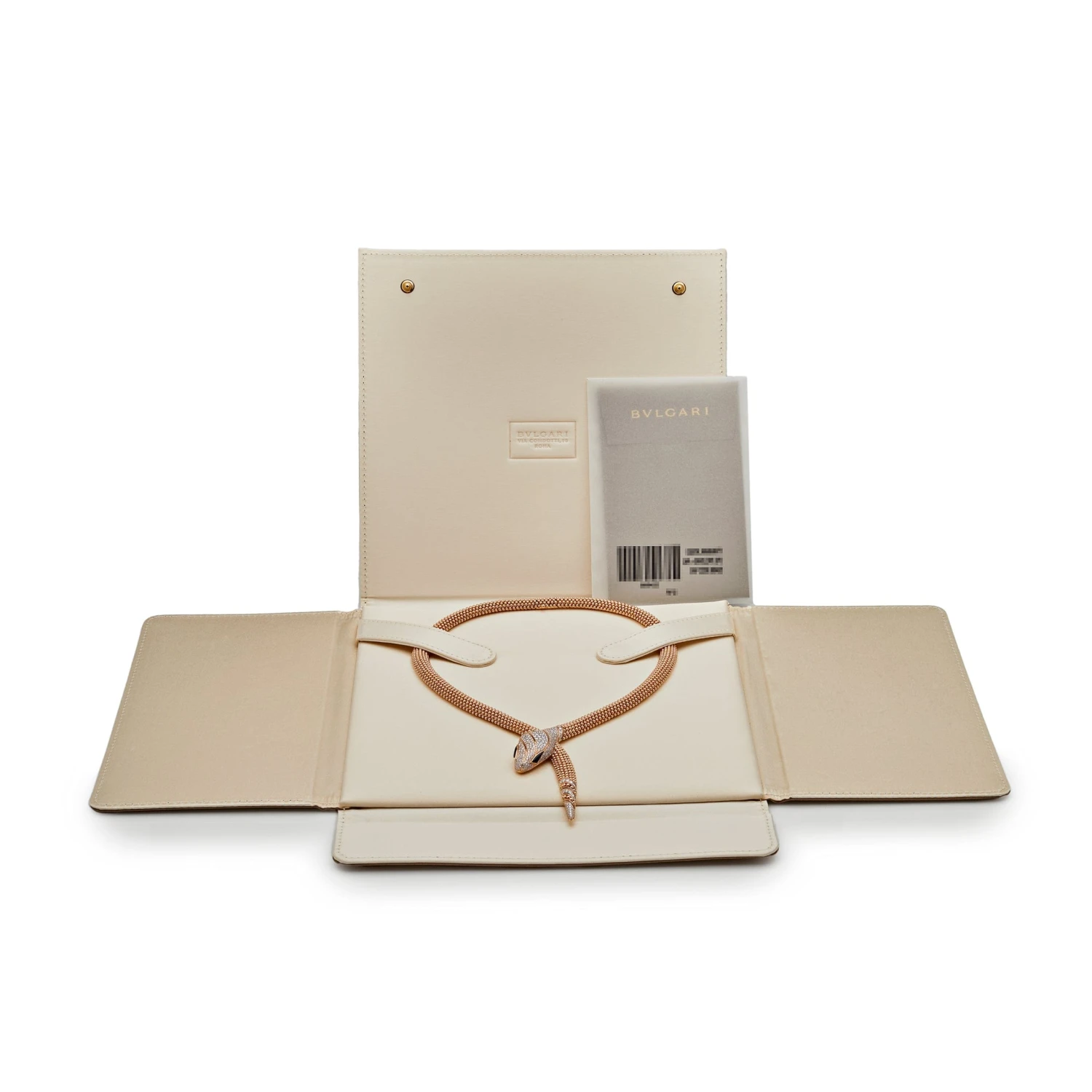 BVLGARI BVLGARI Serpenti Necklace Rose Gold Diamonds And Black Onyx 358434 5 BVLGARI BVLGARI Serpenti Necklace Rose Gold Diamonds And Black Onyx 358434 - Image 5