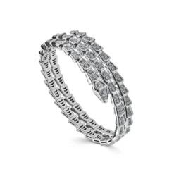 BVLGARI BVLGARI Serpenti Two-Coil Bracelet White Gold Diamond 357274