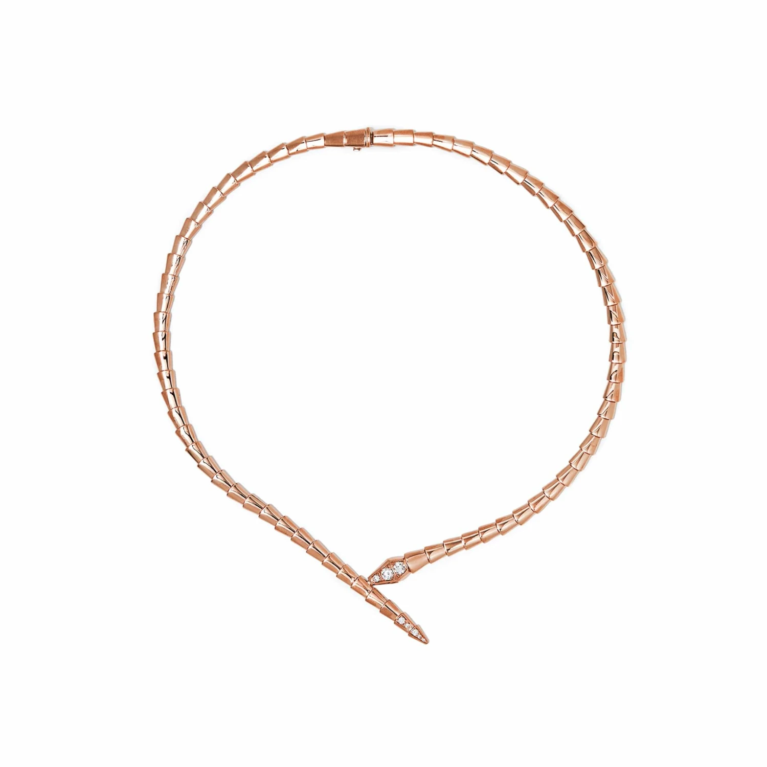 BVLGARI BVLGARI Serpenti Viper Necklace Rose Gold 357863 Medium 1 BVLGARI BVLGARI Serpenti Viper Necklace Rose Gold 357863 Medium