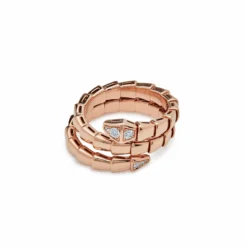 BVLGARI BVLGARI Serpenti Viper Ring Rose Gold And Diamonds 357876 -Horaluxis Sales Store bvlgari serpenti viper ring rose gold diamonds 357876 bvlgari 40260869849332