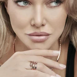 BVLGARI BVLGARI Serpenti Viper Ring Rose Gold And Diamonds 357876 -Horaluxis Sales Store bvlgari serpenti viper ring rose gold diamonds 357876 bvlgari 40260870013172 scaled