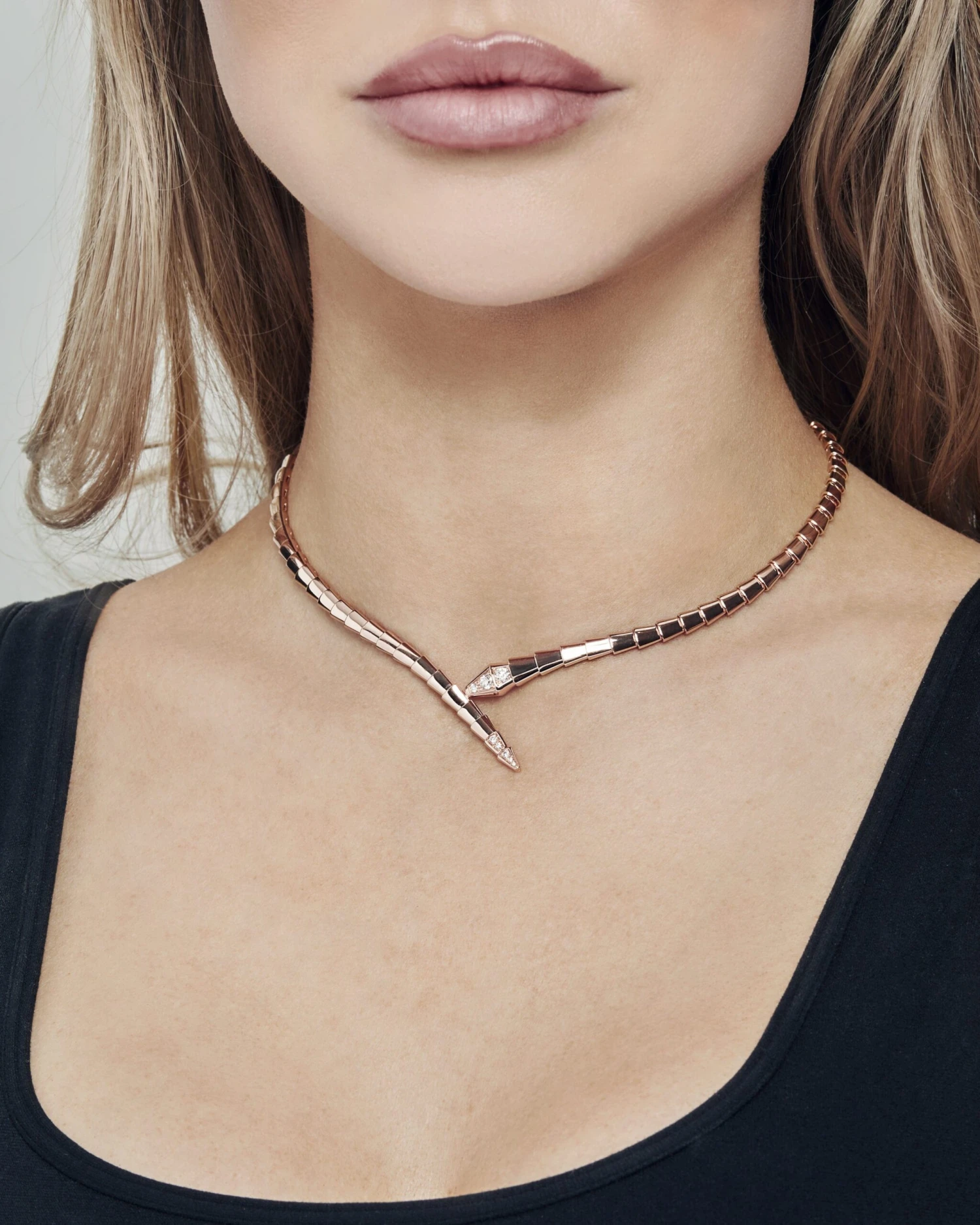 BVLGARI BVLGARI Serpenti Viper Necklace Rose Gold 357864 Large 2 BVLGARI BVLGARI Serpenti Viper Necklace Rose Gold 357864 Large - Image 2