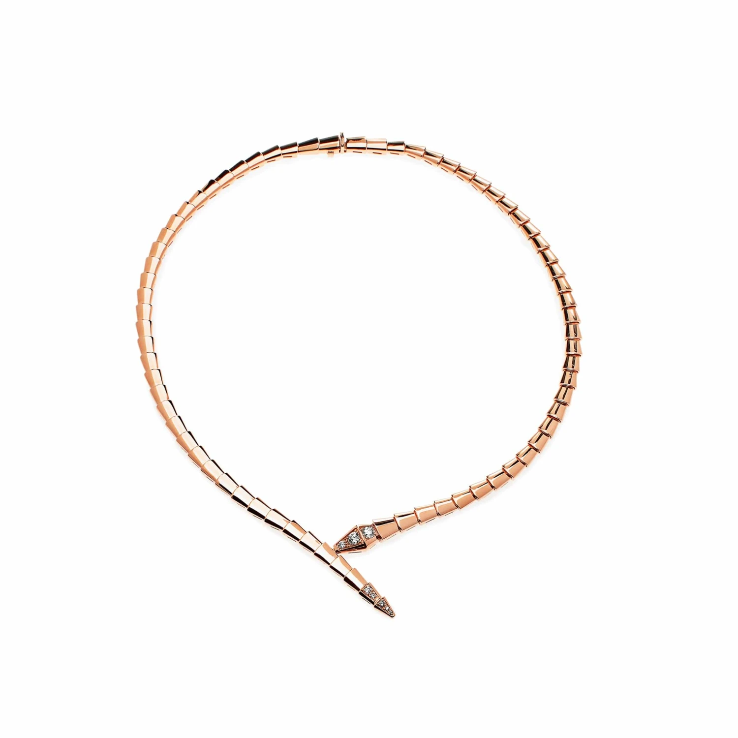 BVLGARI BVLGARI Serpenti Viper Necklace Rose Gold 357864 Large 1 BVLGARI BVLGARI Serpenti Viper Necklace Rose Gold 357864 Large