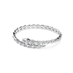 BVLGARI BVLGARI Serpenti Viper Slim Bracelet White Gold Full Pavé Diamonds 351844 -Horaluxis Sales Store bvlgari serpenti viper slim bracelet white gold full pave diamonds 351844 bvlgari 40260891115764