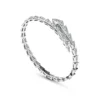BVLGARI BVLGARI Serpenti Viper Slim Bracelet White Gold Full Pavé Diamonds 351845
