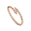 BVLGARI Bvlgari Serpenti Viper Bracelet Rose Gold With Diamond Pavé 353792