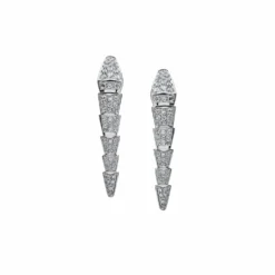 BVLGARI BVLGARI Serpenti Viper White Gold Diamond Earrings 348320