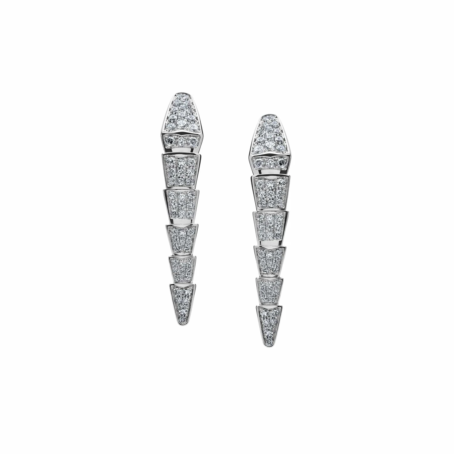 BVLGARI BVLGARI Serpenti Viper White Gold Diamond Earrings 348320 1 BVLGARI BVLGARI Serpenti Viper White Gold Diamond Earrings 348320