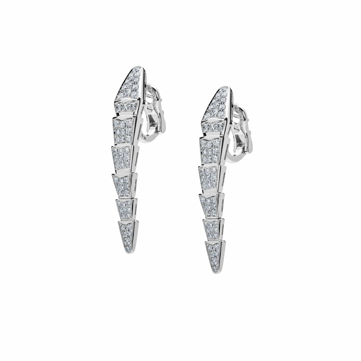 BVLGARI BVLGARI Serpenti Viper White Gold Diamond Earrings 348320 2 BVLGARI BVLGARI Serpenti Viper White Gold Diamond Earrings 348320 - Image 2