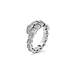 BVLGARI BVLGARI Serpenti Viper White Gold Diamond Ring 354708