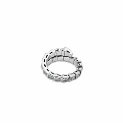 BVLGARI BVLGARI Serpenti Viper White Gold Diamond Ring 354708 -Horaluxis Sales Store bvlgari serpenti viper white gold diamond ring 354708 bvlgari 40260990501108