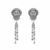 Chanel Chanel Lion Royal Earrings In White Gold And Diamonds J60875
