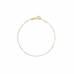 Gigi CLOZEAU Gigi Clozeau Classic Yellow Gold Bracelet In Baby Blue