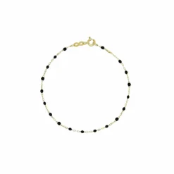 Gigi CLOZEAU Gigi Clozeau Classic Yellow Gold Bracelet In Black