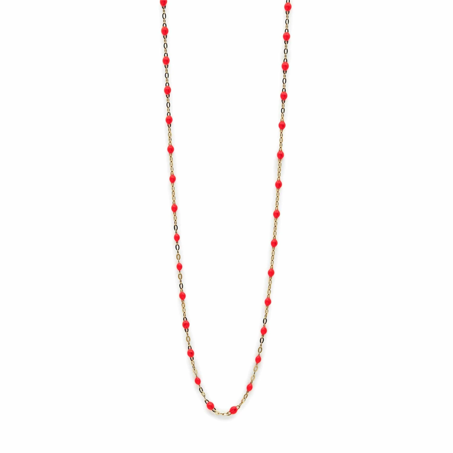 Gigi CLOZEAU Gigi Clozeau Classic Yellow Gold Necklace In Coral 1 Gigi CLOZEAU Gigi Clozeau Classic Yellow Gold Necklace In Coral