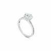 Jewels Aficionado Cushion Cut Diamond White Gold Ring