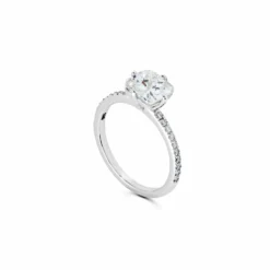 Jewels Aficionado Cushion Cut Diamond White Gold Ring