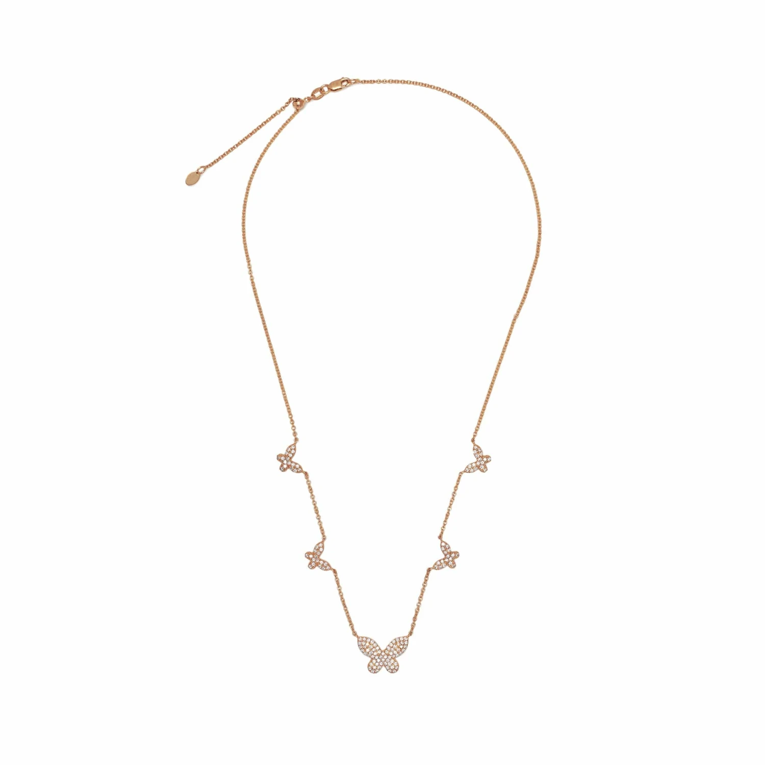Jewels Aficionado Diamond And Rose Gold Butterfly Necklace 3 Jewels Aficionado Diamond And Rose Gold Butterfly Necklace - Image 3