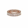 Jewels Aficionado Diamond And Rose Gold Eternity Band