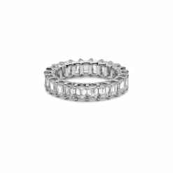 Jewels Aficionado Diamond And White Gold Eternity Band