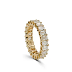 Jewels Aficionado Diamond And Yellow Gold Eternity Band -Horaluxis Sales Store diamond and yellow gold eternity band jewels aficionado 41833030254836