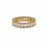 Jewels Aficionado Diamond And Yellow Gold Eternity Band