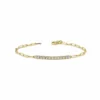 Jewels Aficionado Diamond And Yellow Gold Paperclip Chain Bracelet