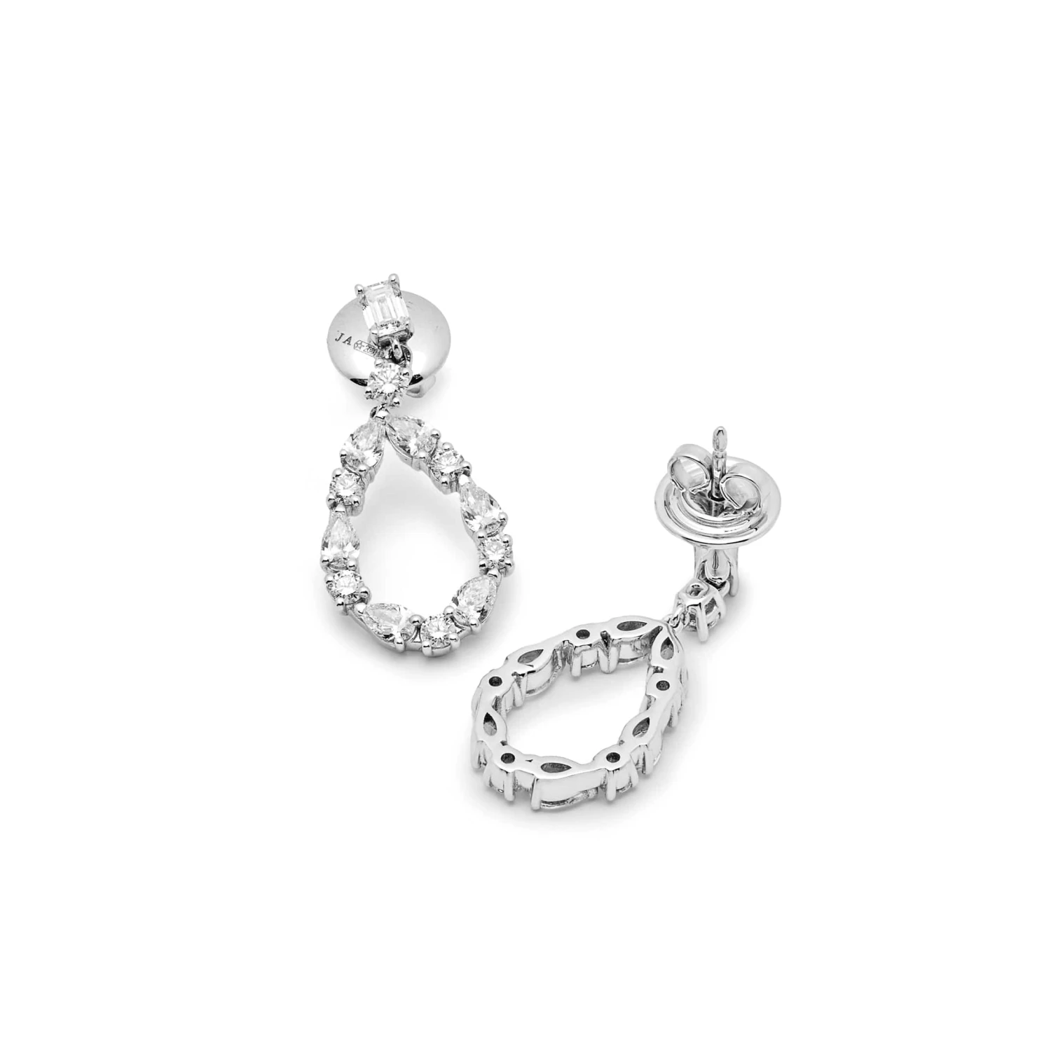 Jewels Aficionado Diamond Pear Cut-Out Earrings 3 Jewels Aficionado Diamond Pear Cut-Out Earrings - Image 3