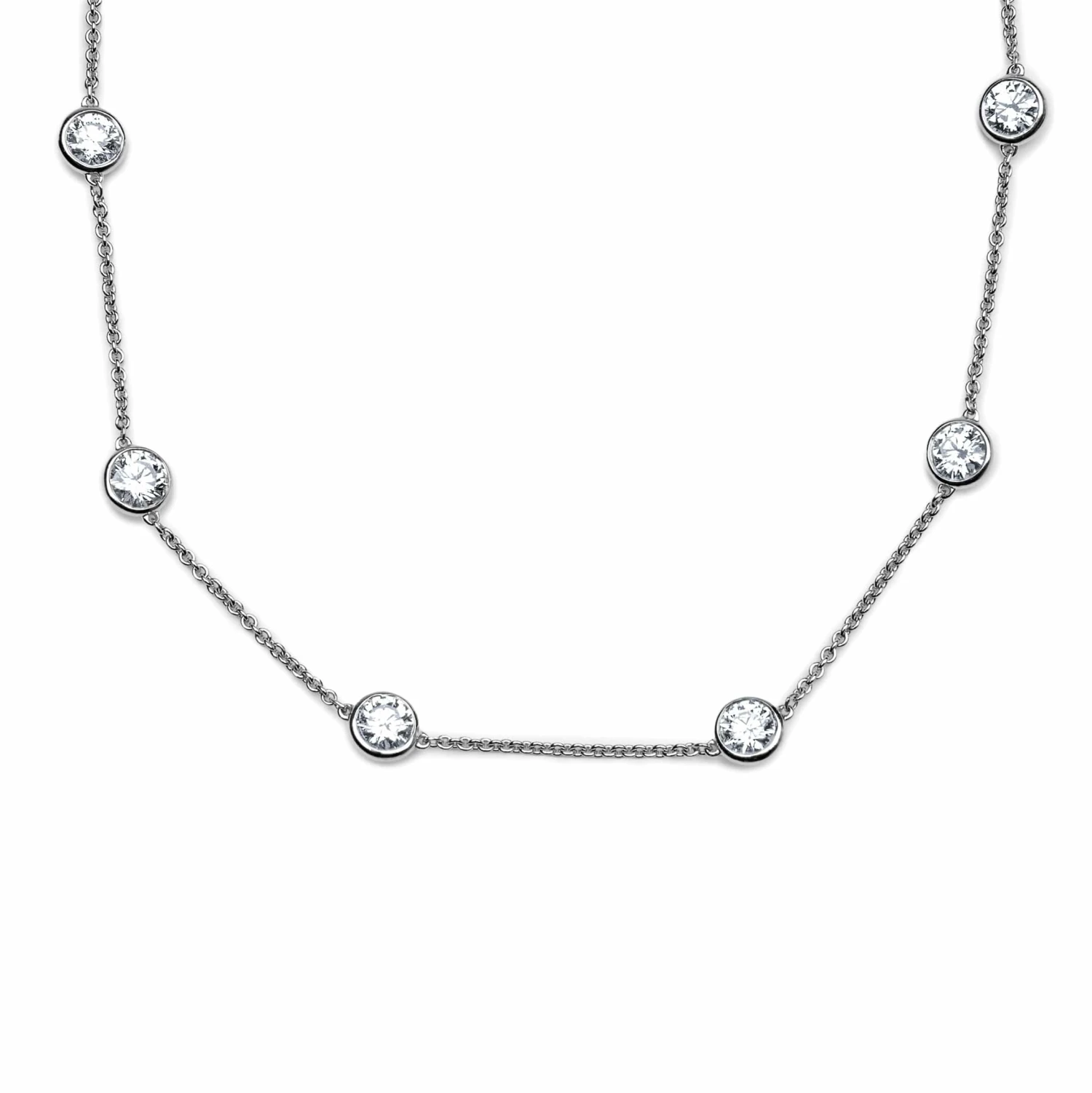 Jewels Aficionado Diamonds By The Yard White Gold Necklace 3 Jewels Aficionado Diamonds By The Yard White Gold Necklace - Image 3