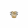 Jewels Aficionado Fancy Intense Yellow Oval Diamond Ring II
