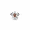Jewels Aficionado Fancy Orange Diamond Oval Cut Ring