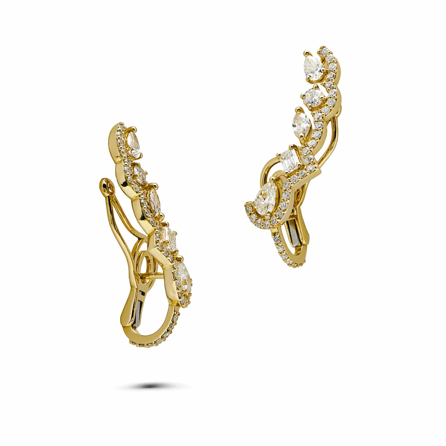 Jewels Aficionado Fancy-Shaped Yellow Diamond Earrings 1 Jewels Aficionado Fancy-Shaped Yellow Diamond Earrings