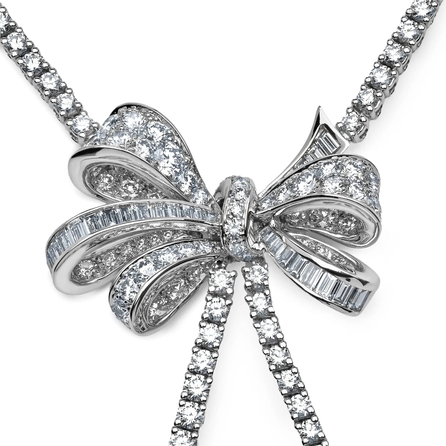 Graff Graff Diamond Double Strand Knot Necklace With Bow Motif 3 Graff Graff Diamond Double Strand Knot Necklace With Bow Motif - Image 3