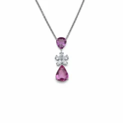 Graff Graff Pink Sapphire And Diamond Flower Motif Pendant Necklace -Horaluxis Sales Store graff pink sapphire and diamond flower motif pendant necklace graff 40420917739764