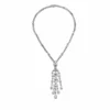 Graff Graff Platinum And White Gold Diamond Knifebar Chandelier Necklace