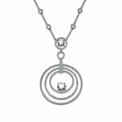 Graff Graff Platinum And White Gold Diamond Microset Bulls' Eye Necklace -Horaluxis Sales Store graff platinum and white gold diamond microset bulls eye necklace graff 40420919050484