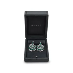 Graff Graff White Gold Diamond And Emerald Chandelier Earrings -Horaluxis Sales Store graff white gold diamond and emerald chandelier earrings graff 40885794504948