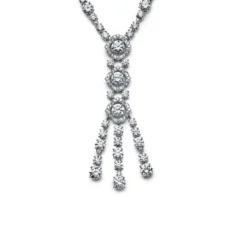 Graff Graff White Gold Diamond Drop Necklace -Horaluxis Sales Store graff white gold diamond drop necklace ttw 42 56cts graff 40420905582836