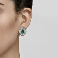 Jewels Aficionado Jardin Emerald And Diamond Earrings -Horaluxis Sales Store jardin emerald and diamond earrings jewels aficionado 41478533513460