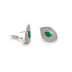 Jewels Aficionado Jardin Emerald And Diamond Earrings -Horaluxis Sales Store jardin emerald and diamond earrings jewels aficionado 41478533578996